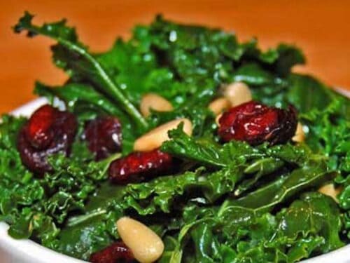 Kale with Cranberries