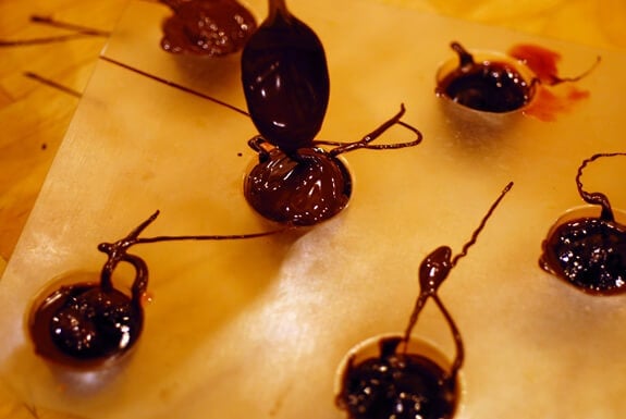 making chocolate covered cherries