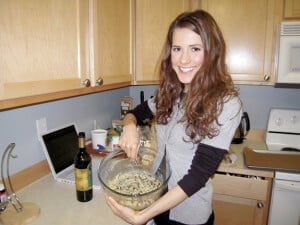 CoconutGal preparing elanaspantry.com Gluten Free Chocolate Chip Cookies