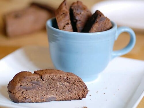 double chocolate mocha biscotti