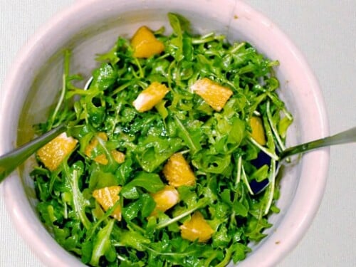 orange arugula salad