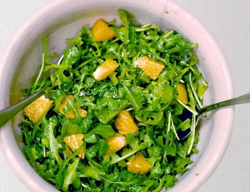 arugula orange salad with lemon ginger dressing Arugula Salad with Tangerines Natalie's Orchid Island Juice Company