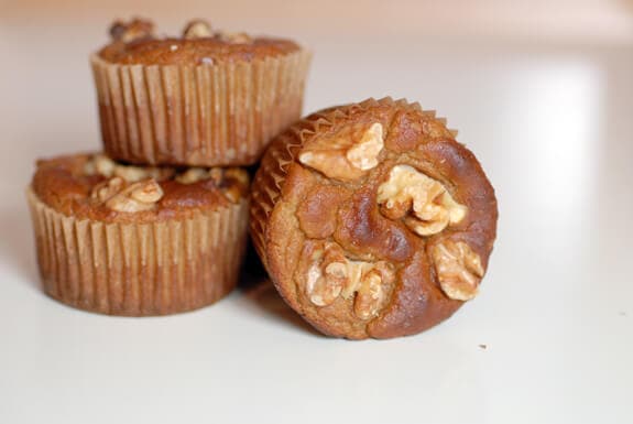 healthy banana muffins