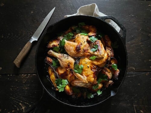 Oven Roasted Chicken with Peaches