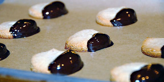 black white cookies gluten-free recipe