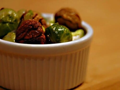 chestnuts with brussel sprouts