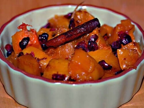 squash with cherries paleo side dish