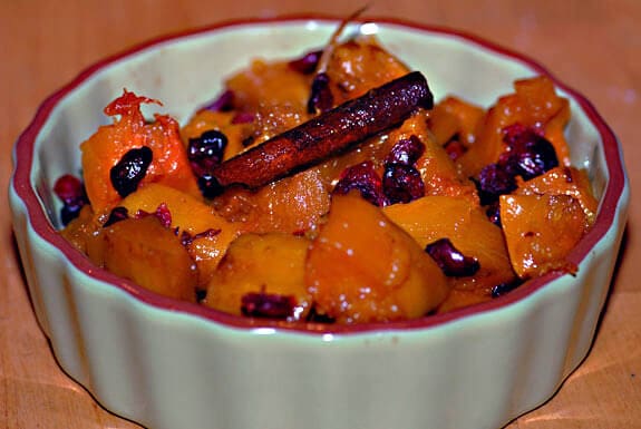 squash with cherries paleo side dish