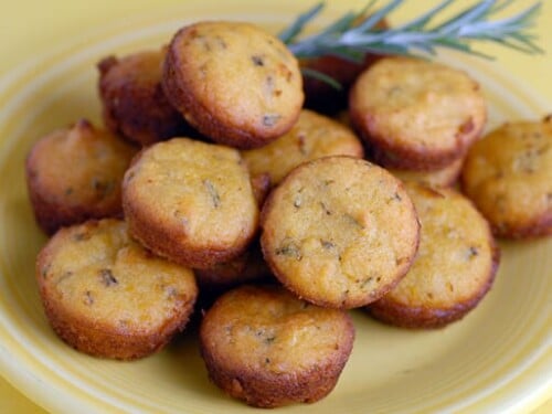 lemon rosemary mini muffins