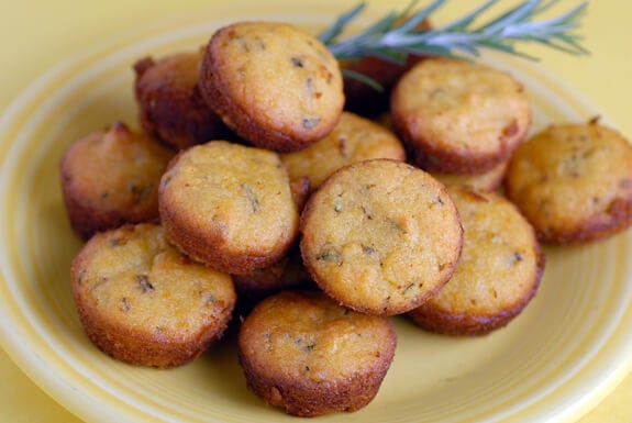 lemon rosemary mini muffins