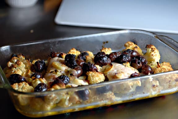 chicken with cauliflower and olives