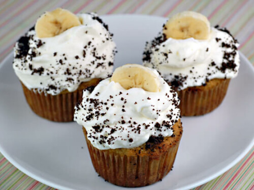 banana cream pie cupcakes