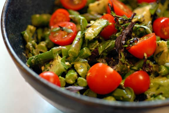 asparagus basil salad