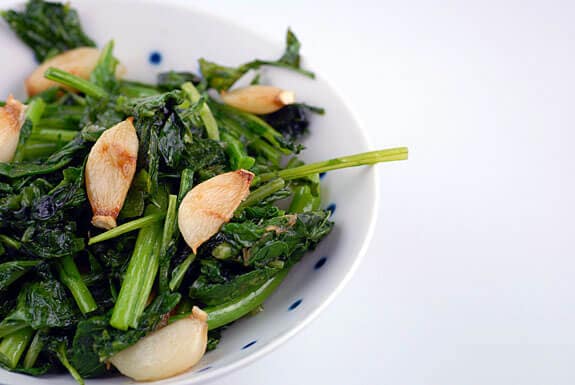 broccoli rabe with garlic