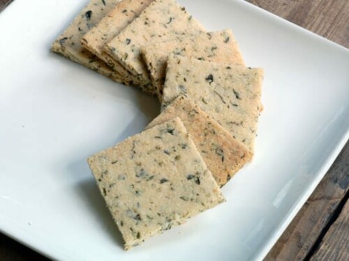 vegan herb crackers