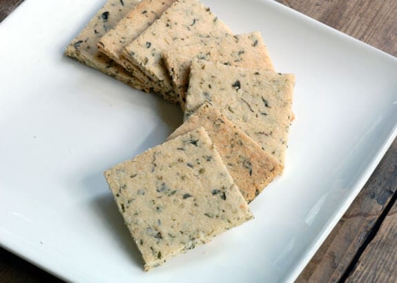 vegan herb crackers