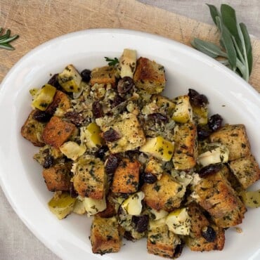 Gluten Free Stuffing with Cranberries and Apples