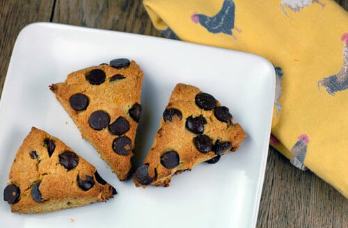 orange dark chocolate chip scones