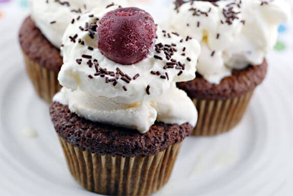 ice cream sundae cupcakes gluten-free recipe