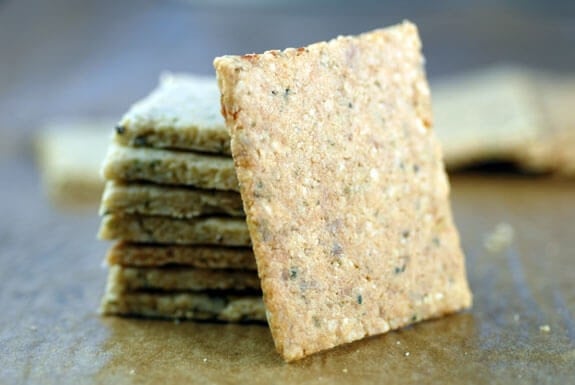 egg-free keto crackers