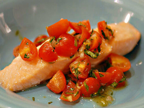salmon tomato basil relish gluten-free recipe