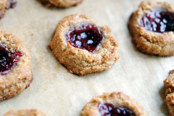 peanut butter jelly cookies gluten free flourless recipe