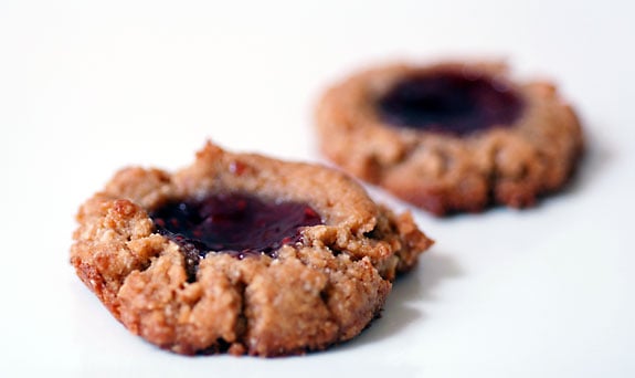 gluten-free peanut butter jelly cookies flourless recipe