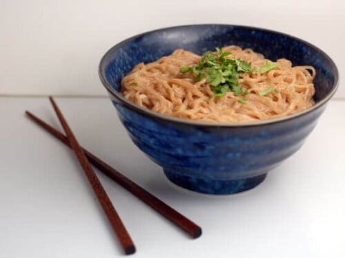 Low Carb Kelp Noodles with Peanut Sauce