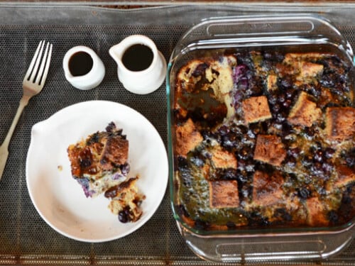 paleo blueberry french toast casserole