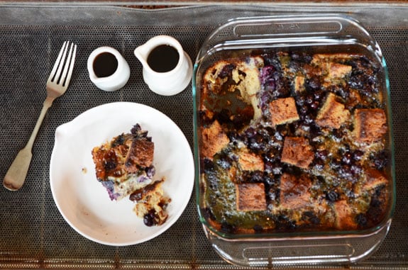 paleo blueberry french toast casserole