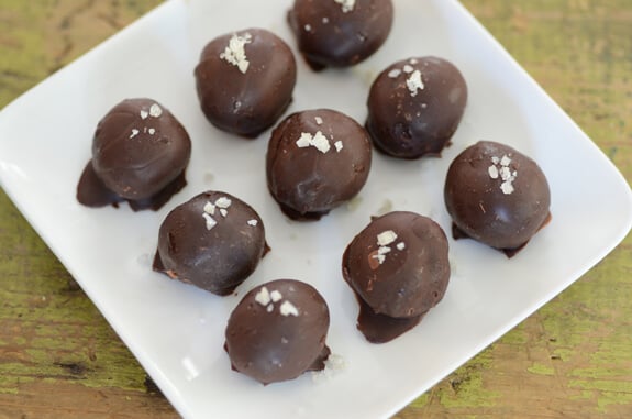 dark chocolate truffles