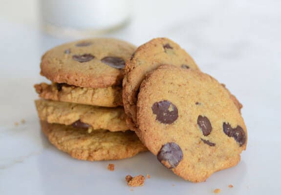 Crispy Chocolate Chip Cookies gluten-free paleo cookie recipe