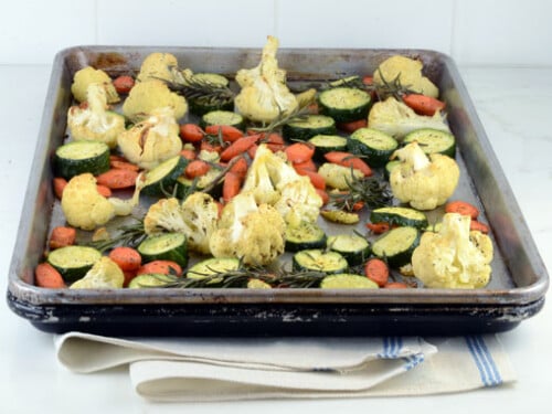 Roasted Carrots Zucchini Cauliflower