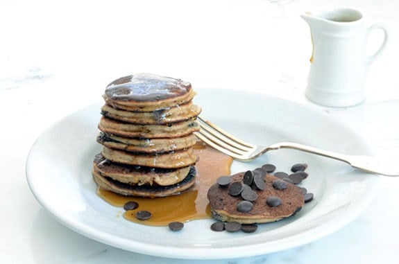 Banana Chocolate Pancakes