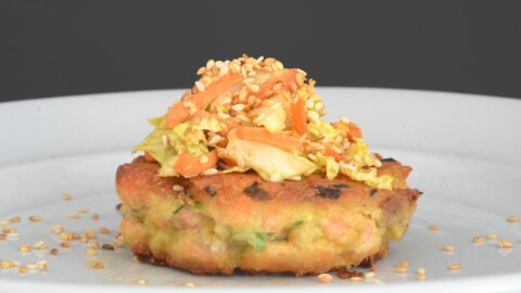 Wasabi Salmon Burgers paleo dinner recipe