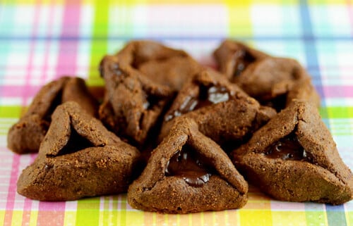 Nut-Free Chocolate Hamantaschen purim recipe