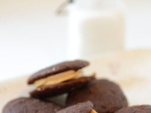 Chocolate Peanut Butter Whoopie Pies recipe