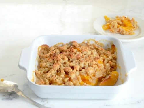 Healthier Peach Crisp with Almond Flour