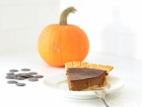 Dairy Free Chocolate Pumpkin Pie