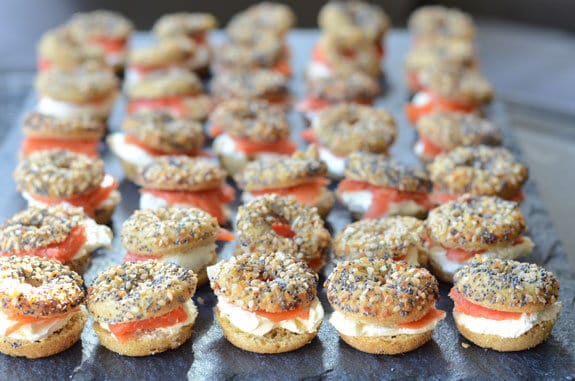 Mini Bagels with Cream Cheese