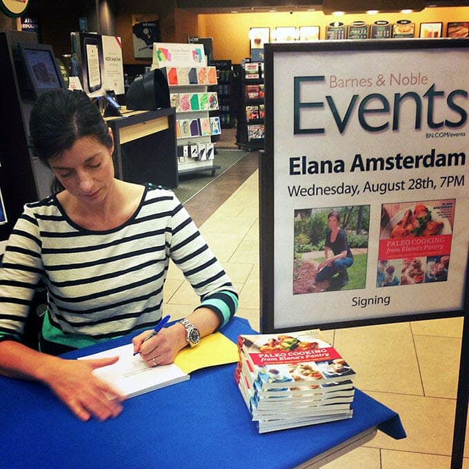 elana amsterdam book signing paleo cooking barnes and noble