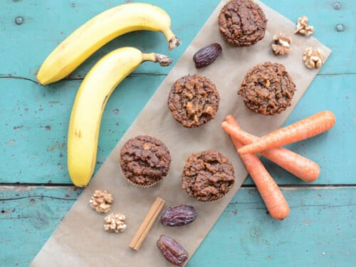 carrot banana muffins