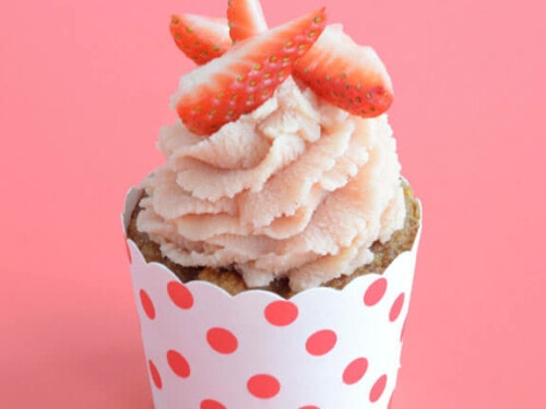 Paleo Strawberry Cupcakes