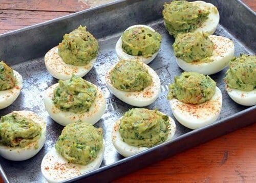 Guacamole Deviled Eggs paleo recipe