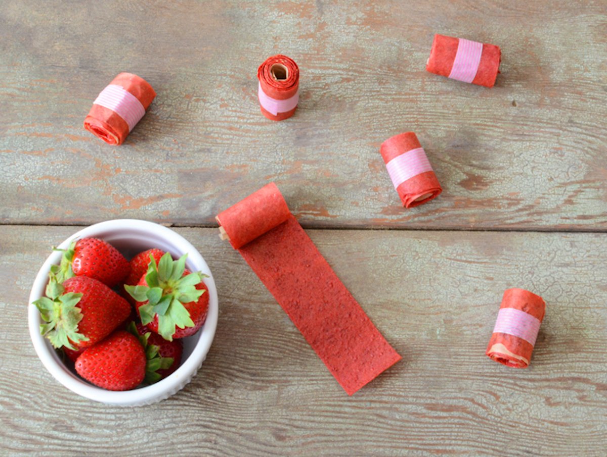 HEALTHY CANDY using a DEHYDRATOR! Strawberry Fruit Roll-Up