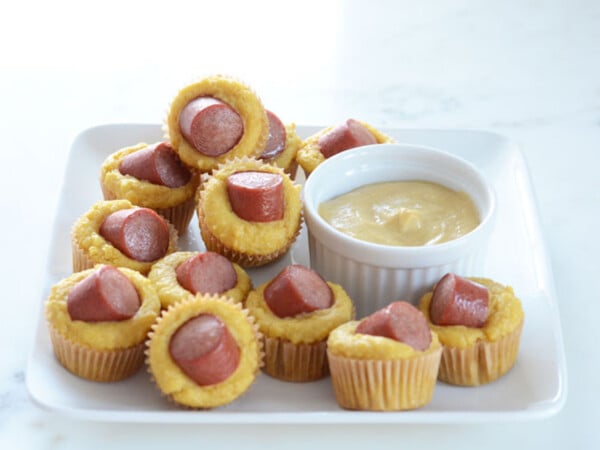 Keto Corn Dog Mini Muffins