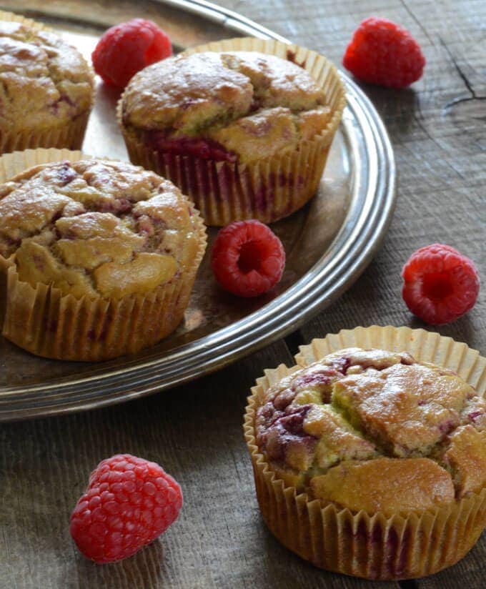 Keto Raspberry Lemonade Muffins