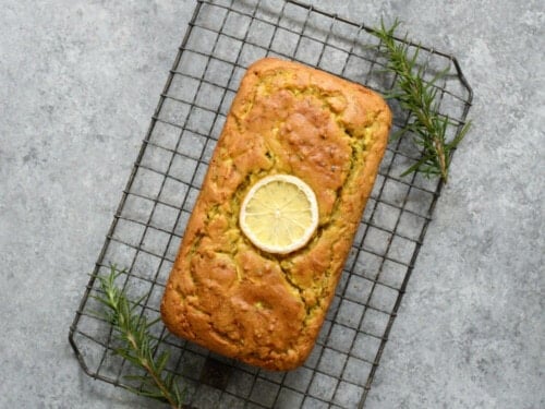 Low-Carb Lemon Rosemary Zucchini Bread