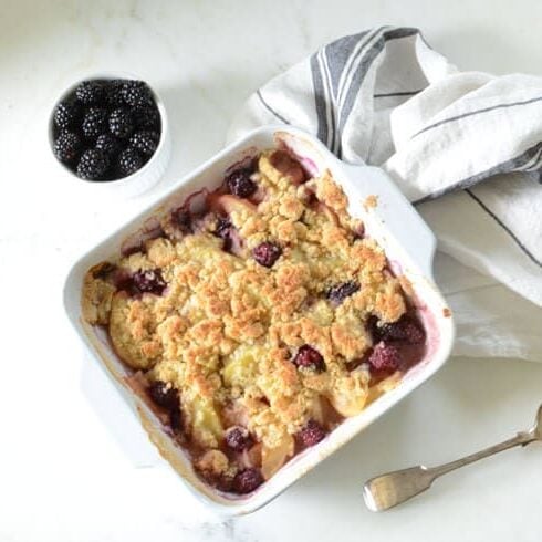 apple blackberry crisp