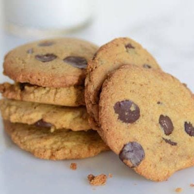 Crispy Chocolate Chip Cookies gluten-free paleo cookie recipe